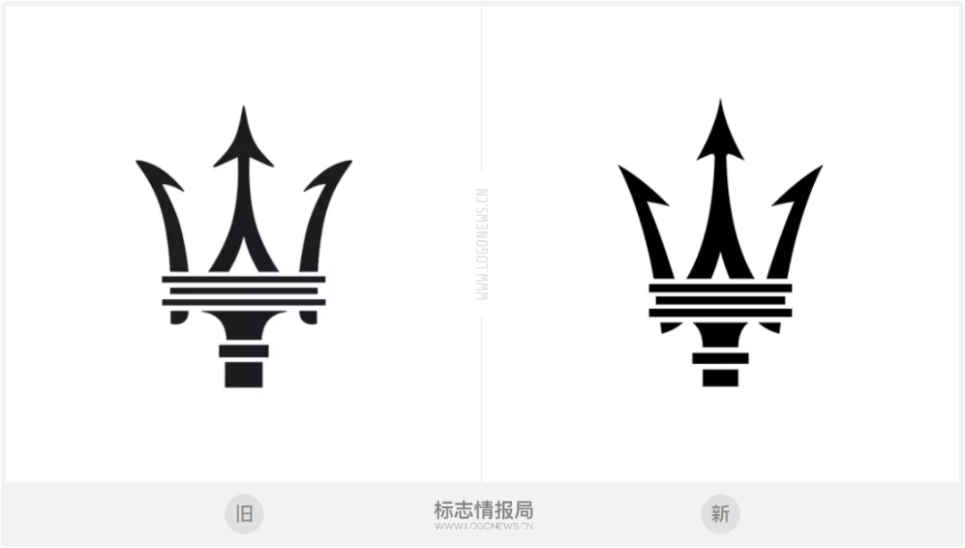 瑪莎拉蒂23年后更新Logo！三叉戟更鋒利了！